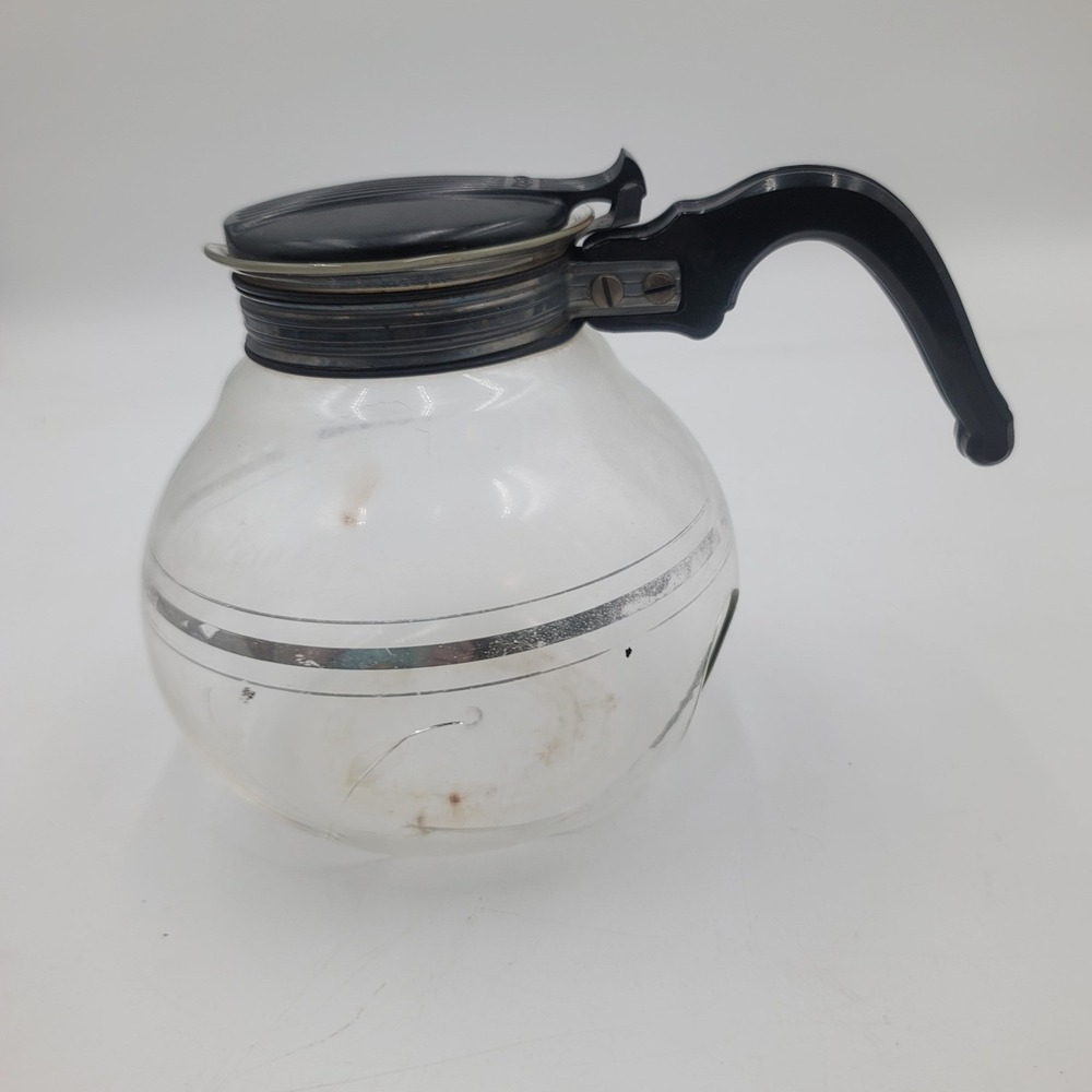 Vintage Cory DXL Coffee Carafe Replacement Handle Lid and Hardware Only Black - Picture 3 of 9